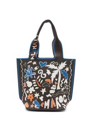ALEMAIS Maroc graphic-print tote bag - Brown