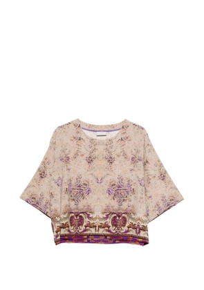 Pierre-Louis Mascia Adanastr paisley border shirt - Neutrals