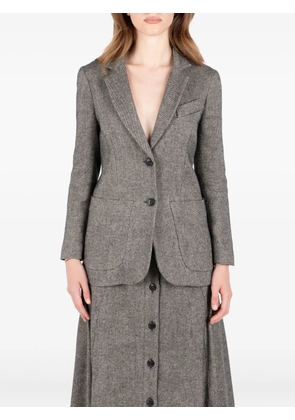 Société Anonyme herringbone-pattern jacket - Grey