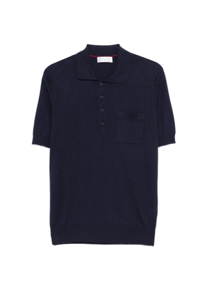Brunello Cucinelli pocket polo shirt - Blue
