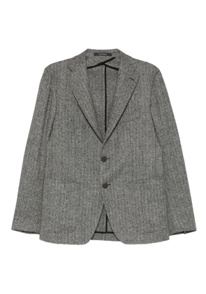Tagliatore herringbone two-button blazer - Black