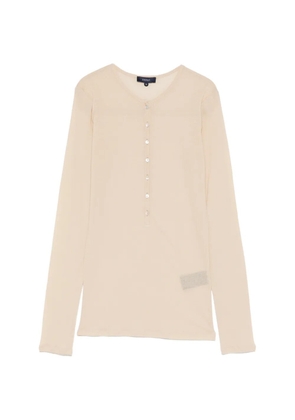 Soeur Isabella buttoned long-sleeved top - Neutrals