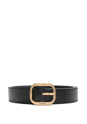 LOEWE leather buckle belt - Black