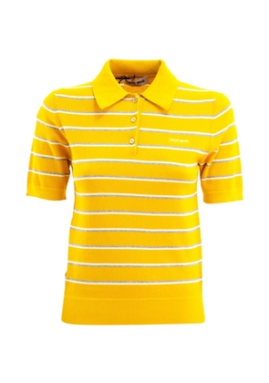 Miu Miu striped short-sleeve top - Yellow