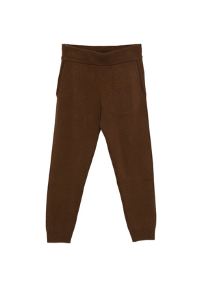 ENTIRE STUDIOS ribbed knit trousers - Brown