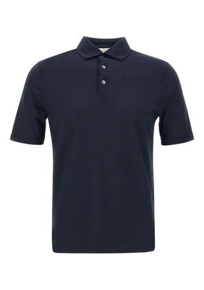 Filippo De Laurentiis Button short-sleeve polo shirt - Blue