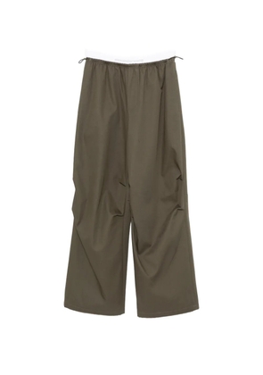 Alexander Wang logo-waistband trousers - Green