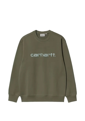 Carhartt WIP logo-embroidered crew-neck sweatshirt - Green