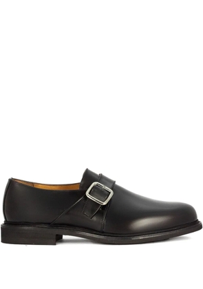 Berwick Shoes buckle-fastening leather loafers - Black