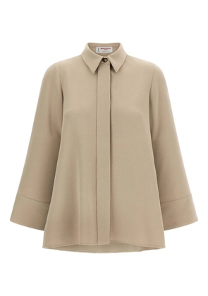 Alberto Biani concealed-button shirt - Neutrals