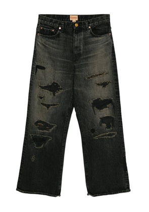 KAMIYA distressed denim jeans - Black