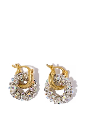 Pearl Octopuss. Y ring embellished earrings - Gold