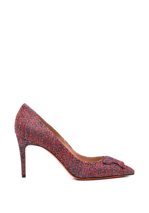 Santoni pointed-toe pumps - Red