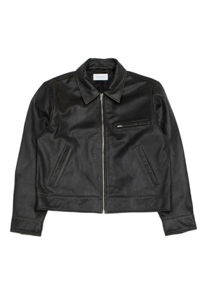 Berner Kühl zipped leather jacket - Black