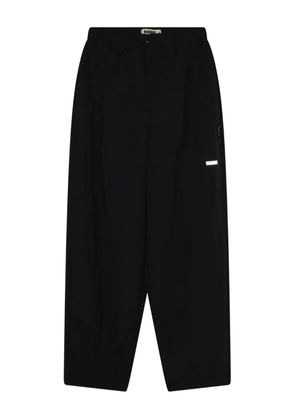 Woodbird logo-embroidered trousers - Black
