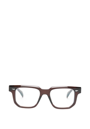 Takaori square-frame glasses - Brown