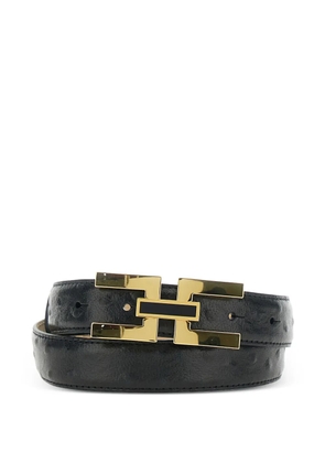 Elisabetta Franchi logo-buckle belt - Black
