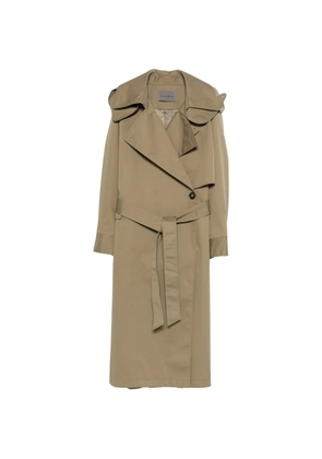 LIBERADD belted trench coat - Green
