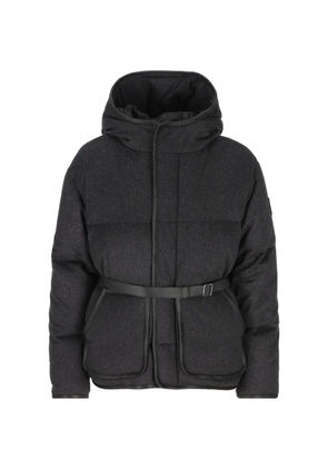Tod's belted padded coat - Grey