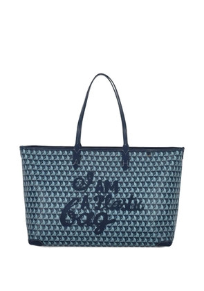 Anya Hindmarch printed handle shoulder bag - Blue