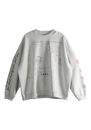 D-R-G-N Meditations graphic-print sweatshirt - Neutrals