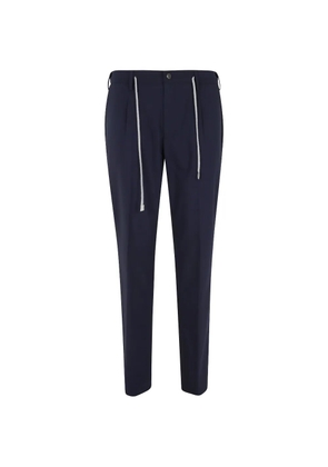Eleventy drawstring-waist trousers - Blue