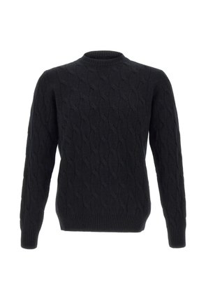 Filippo De Laurentiis cable-knit ribbed sweater - Black