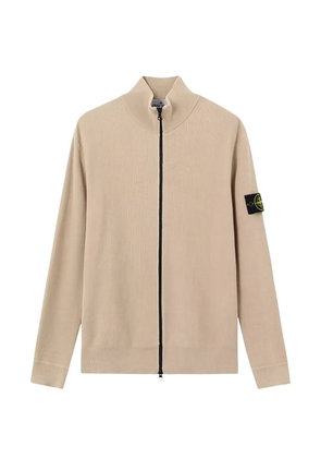 Stone Island logo-patch cardigan - Neutrals