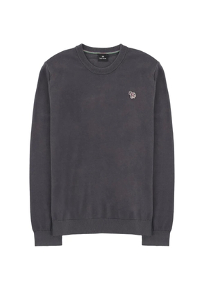 PS Paul Smith crew-neck embroidered-logo sweater - Grey