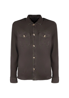 VOLFAGLI Urano suede shirt jacket - Brown