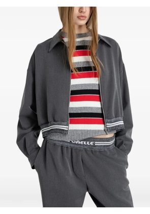 Gaelle zip logo top - Grey