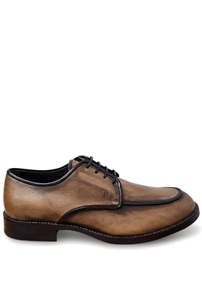 Tod's lace-up leather derby shoes - Brown