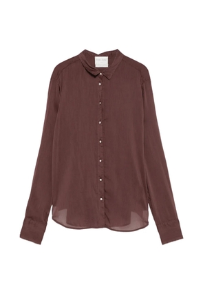 Forte Forte polo-collar shirt - Brown