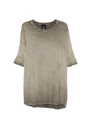 Thom Krom ribbed-trim T-shirt - Green