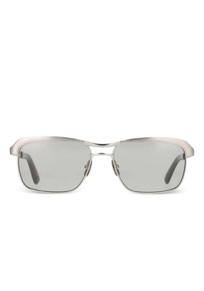 Yellows Plus metallic browline sunglasses - Silver