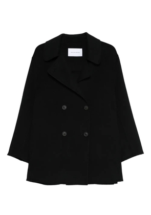 Iris Von Arnim double-breasted notched-lapel coat - Black