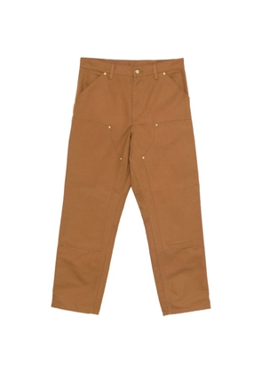 Carhartt WIP logo-patch trousers - Brown