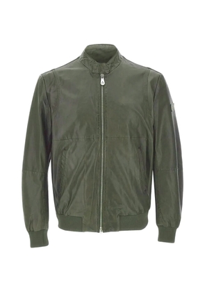 Peuterey zip leather jacket - Green