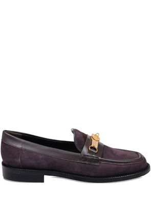 amato daniele chain-detailing loafers - Purple