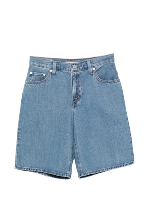 Levi's logo-patch denim shorts - Blue