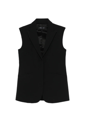 Federica Tosi peaked-lapel gilet - Black