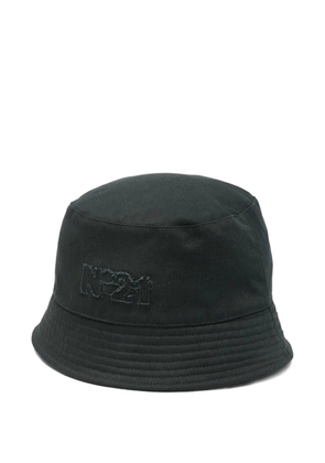 Nº21 logo bucket hat - Black