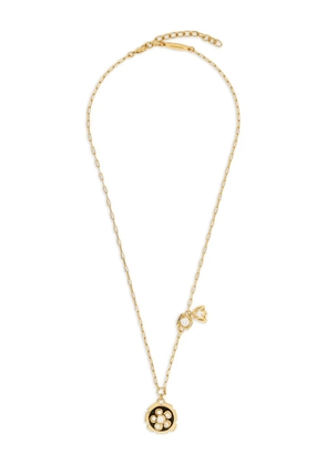 Ferragamo flower pendant necklace - Gold