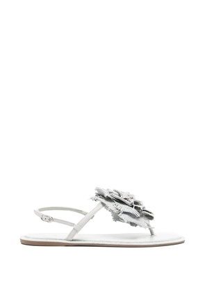 Le Silla rose-detail sandals - Grey
