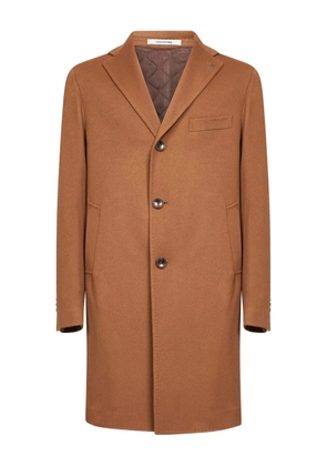 Tagliatore notched-lapel three-buttons coat - Brown