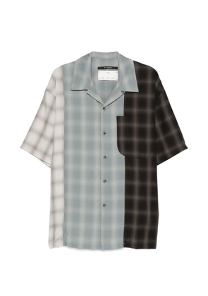 Song For The Mute checked-pattern shirt - Blue