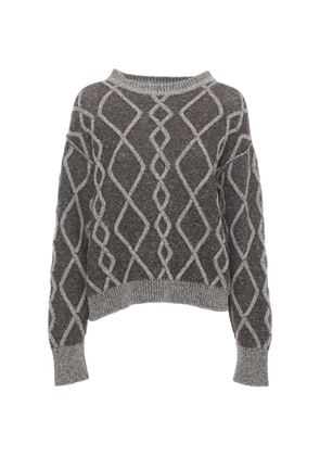 Antonelli argyle-pattern knitted sweater - Brown
