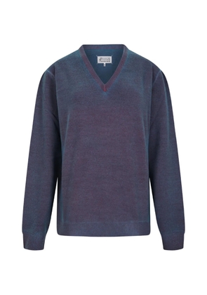 Maison Margiela V-neck sweater - Blue