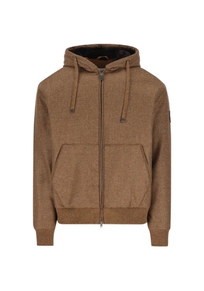 Tod's hooded zip-up jacket - Brown