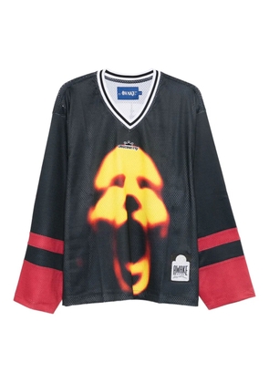 Awake NY face-print long-sleeve T-shirt - Black